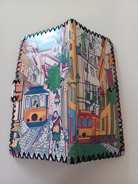 Carteira Artesanato com imagem de Lisboa