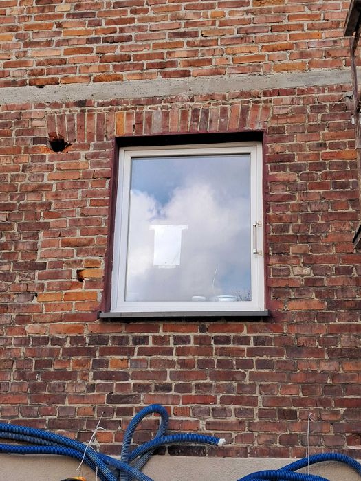 okna PCV używane białe