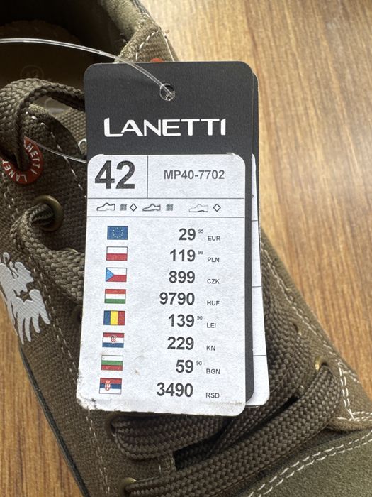 Półbuty model LANETTI, zielone