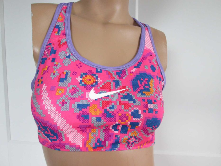Nike sportowy stanik biustonosz top dwustronny Siłownia fitness XS S