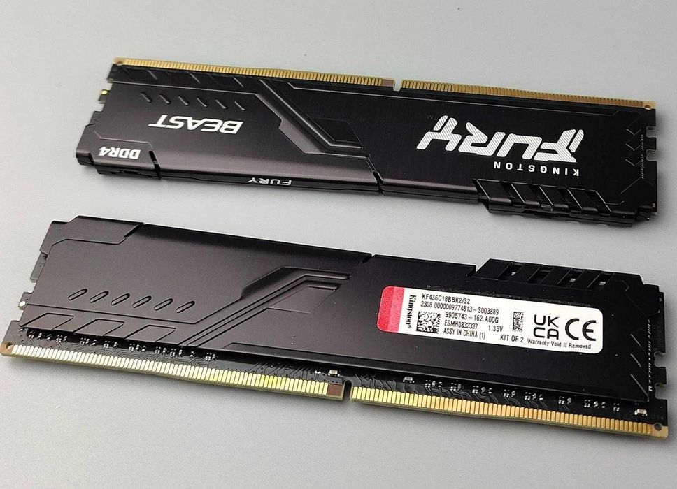 Оперативна пам'ять Kingston DDR4 32GB (2x16GB) / 3600 MHz / CL18 / (KF436C18BBK2/32)