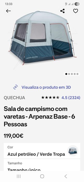 Tenda sala alpernaz M