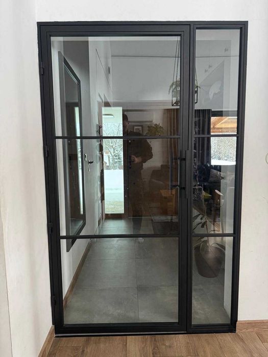 Drzwi Loftowe NA WYMIAR  – Stalowe z Przeszkleniami