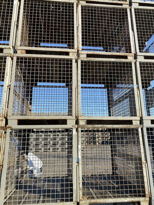 Gitterbox giterbox kosz siatkowy kontener skrzynia pojemniki metalowe