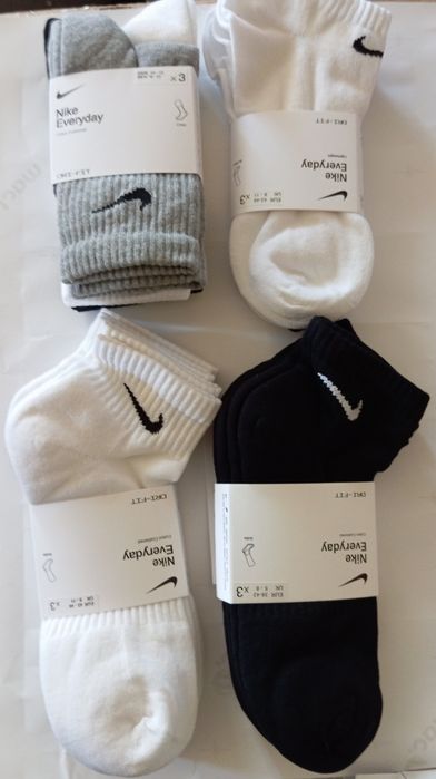 Носки  Nike Everyday Lightweiht  3  пары  оригинал  SX7676-100 .