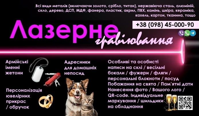 Військові жетони ЗСУ / Ціна за комплект / Лазерне гравіювання
