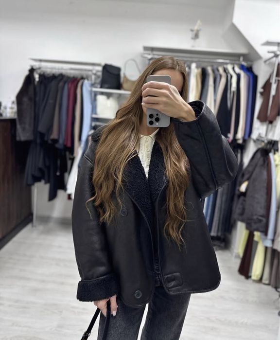 Дублянка чорна оверсайз