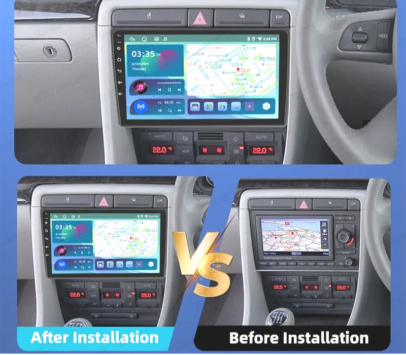 RÁDIO GPS ANDROID 13 AUDI A4 01-08