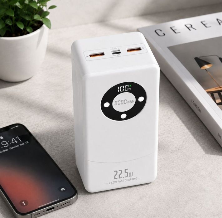 Павербанк 80000mAh(22.5w)Швидка зарядка. Гарна якість