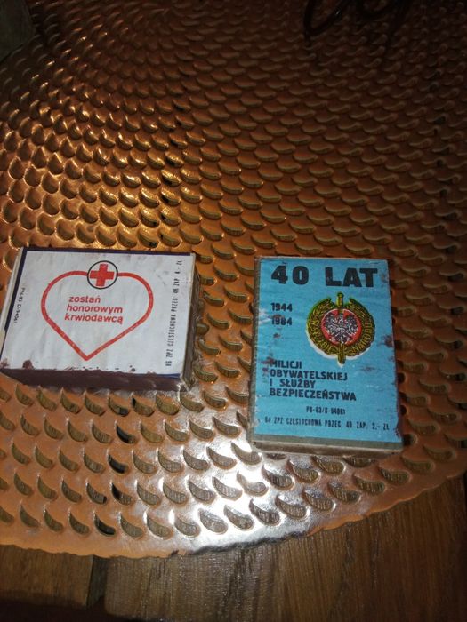 Zapałki 40 lat milicj