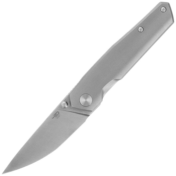 Nóż składany Bestech VK-Kuze Grey Titanium, Satin MagnaCut (BT2504A)