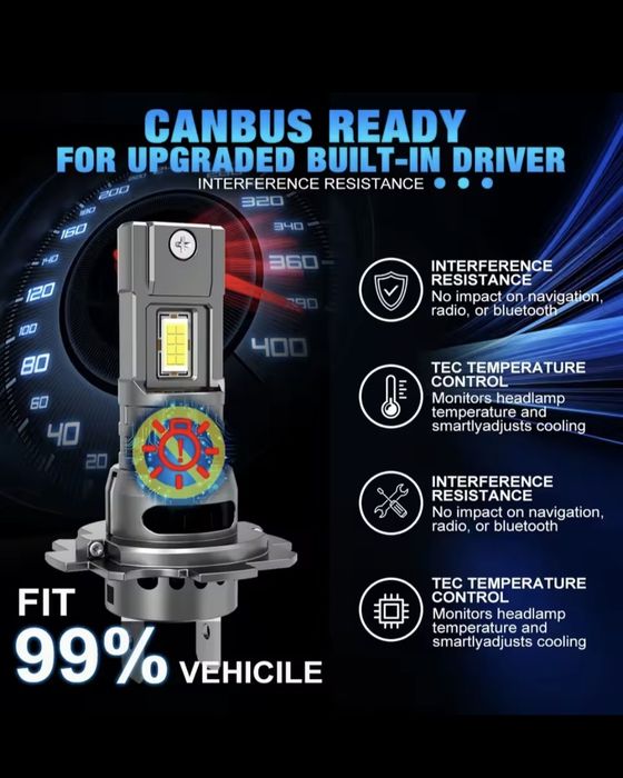 Lâmpadas led H7 novas em caixa
