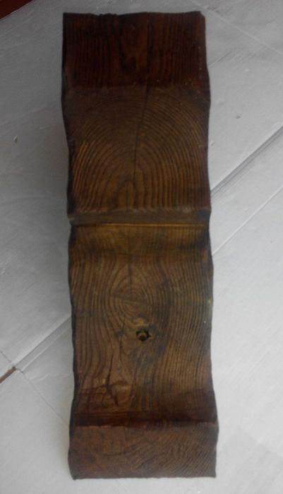 Suporte/Consola para viga em imitação de madeira real - rústico