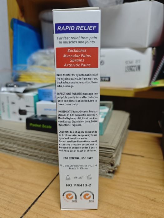 Loção japonesa anti dores musculares