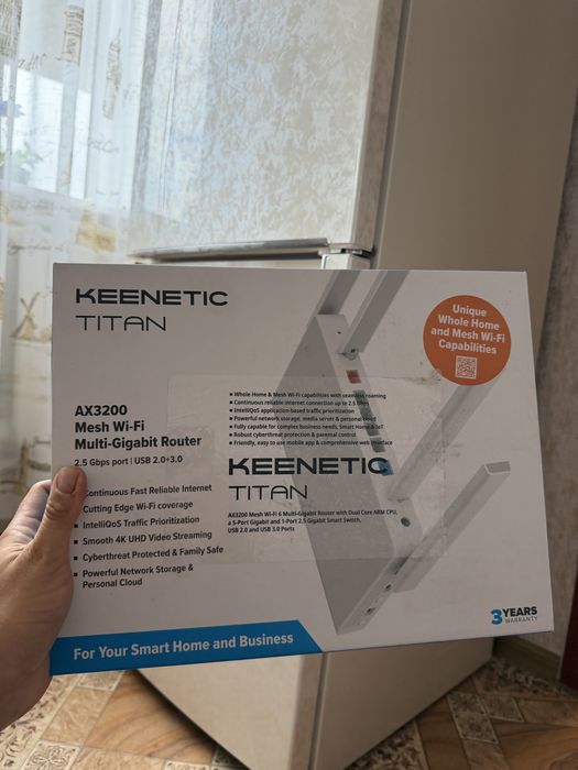 Маршрутизатор інтернет WiFi6 Keenetic Titan KN-1811