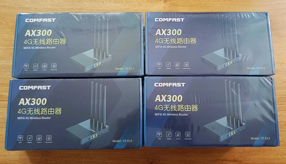 Акція Інтернет на дачі COMFAST AX300 4G роутер WiFi6  SIM-карта LAN Type-C