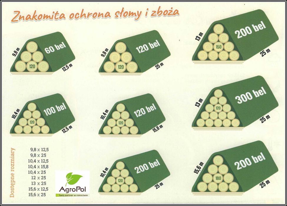 FLIZ 10,4x25   Mata do Siana Słomy Plała Plandeka Flizelina Włóknina