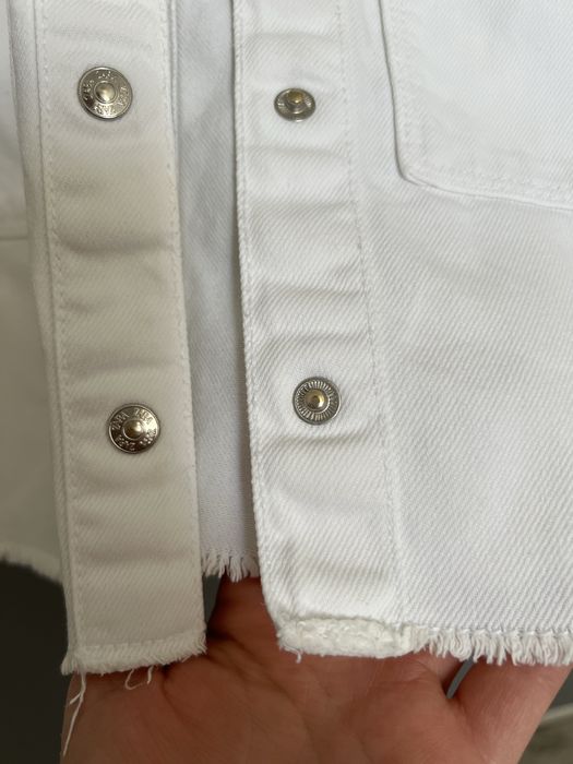 Дитяча куртка джинсова біла Zara 110см
