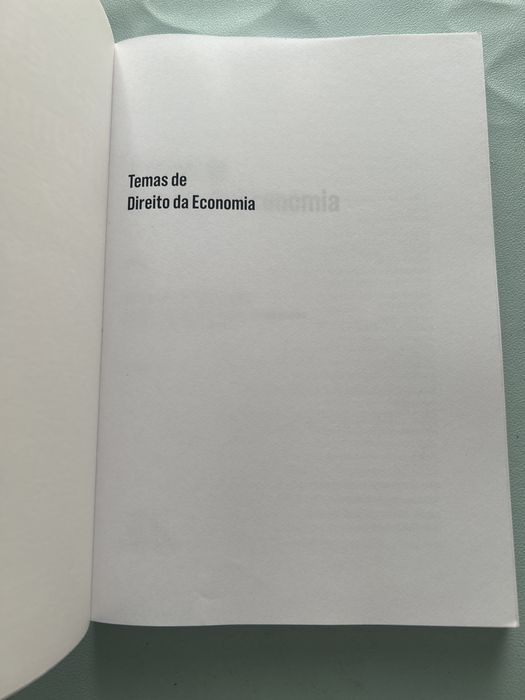 Livro Temas de Direito da Economia