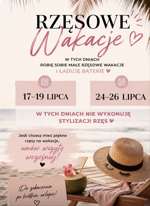 Przedłużanie rzęs (2d do 7d) weekendy i święta :)