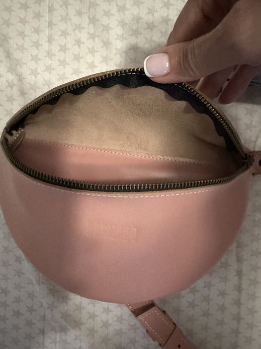 Сумка-бананка, натуральна шкіра