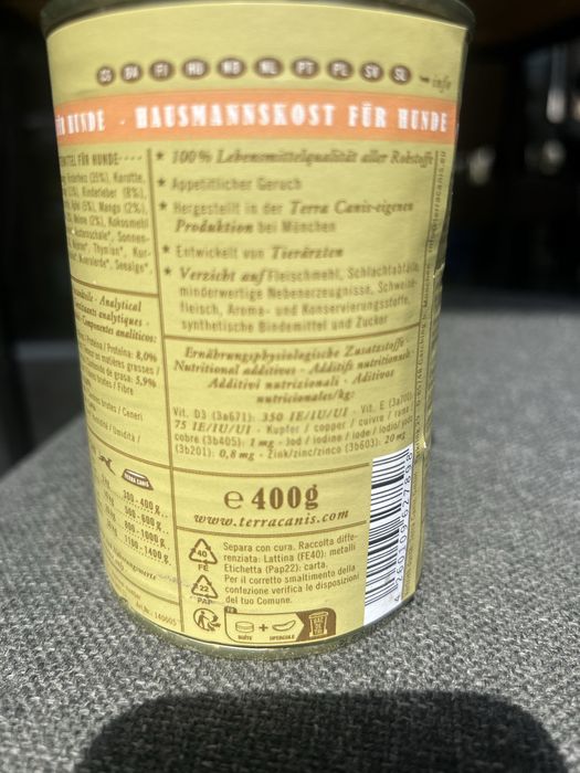 mokra karma dla psów Terra Canis 6x 400g