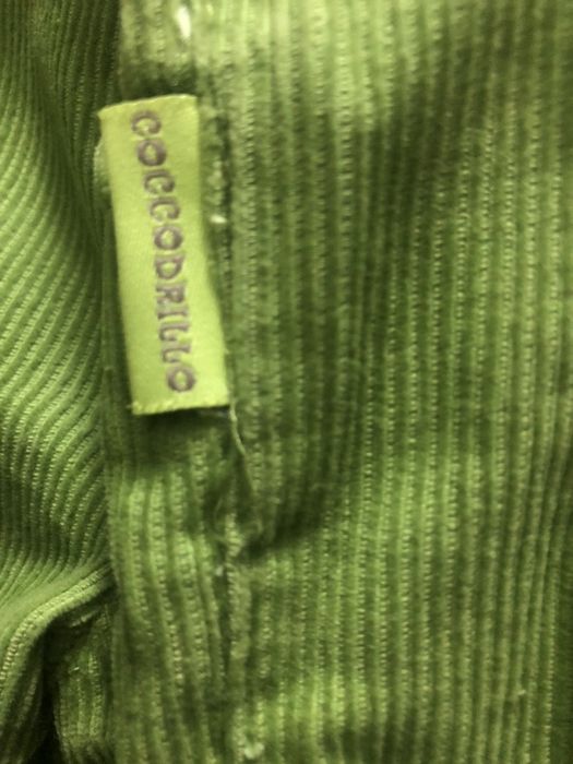 Zielone spodnie sztruksowe dziewczęce Cocodrillo