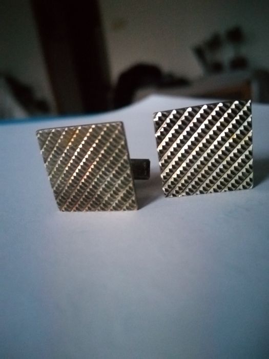 Warmet srebrne spinki do mankietów