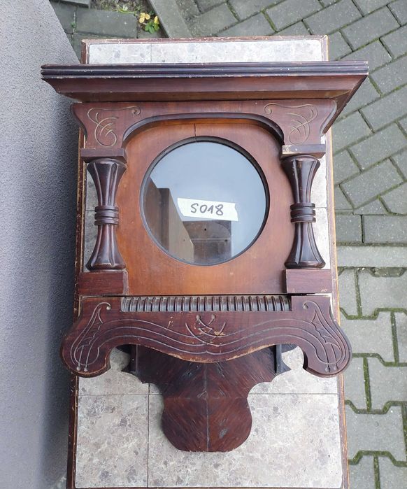 S018 Skrzynia skrzynka obudowa zegara secesja