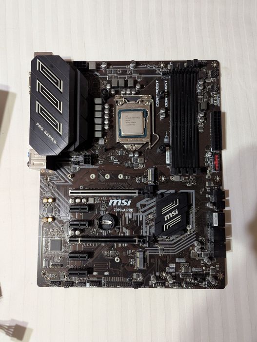 Материнская плата MSI Z390 A Pro 1151 socket блок питания для ПК