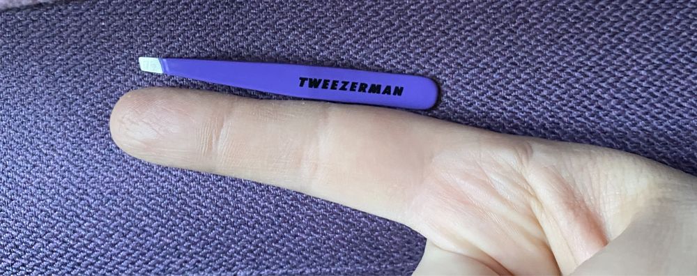 Pęseta Tweezerman fioletowa nowa