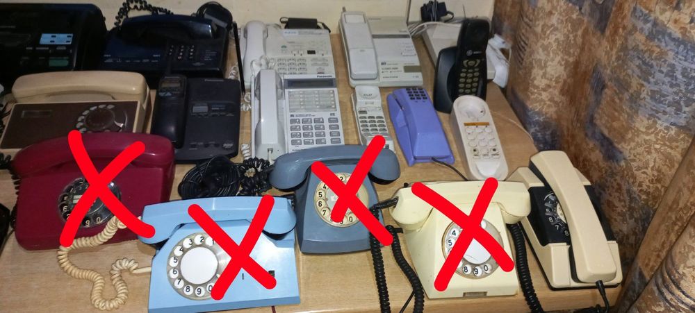 Телефони стаціонарні дискові/кнопкові/автовідповідачі/факс/трубки МТ17