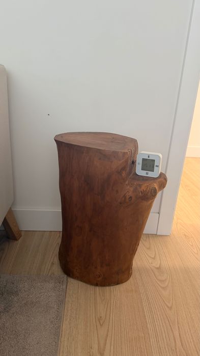 Mesa de apoio tronco de madeira