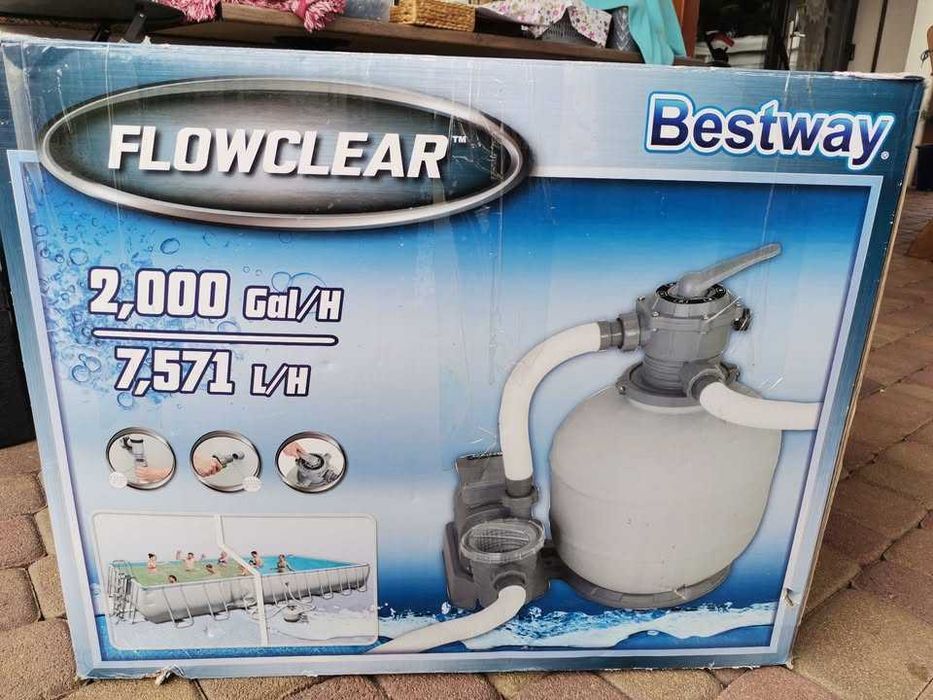 Filtr piaskowy do basenu Bestway z pompką-7500 l