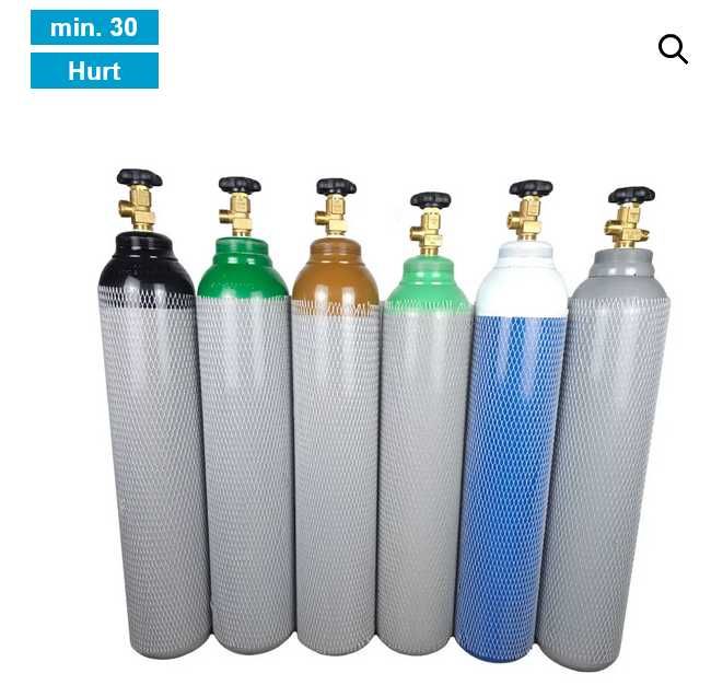 Butle 8L butla 200 bar Azot,Mix,Argon,CO2,Tlen,Hel hurt