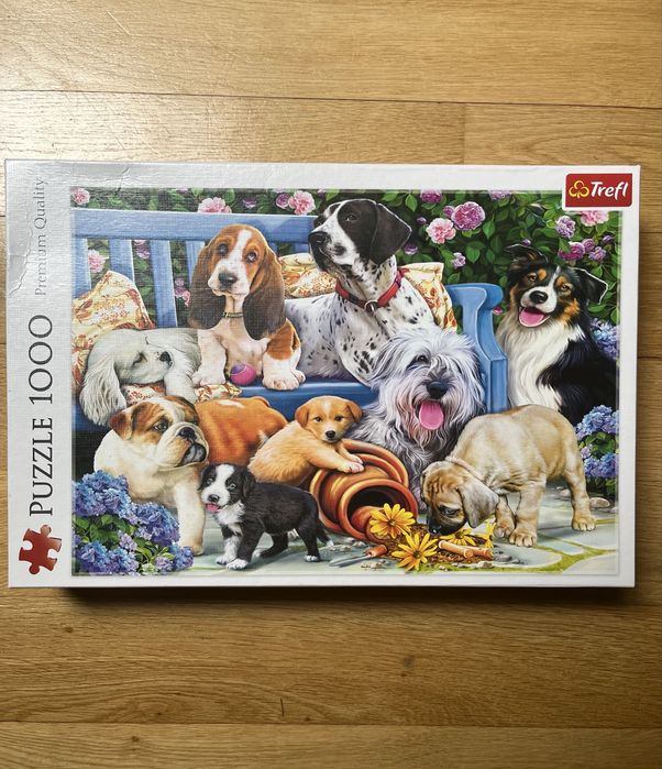 Puzzle 1000 pieski