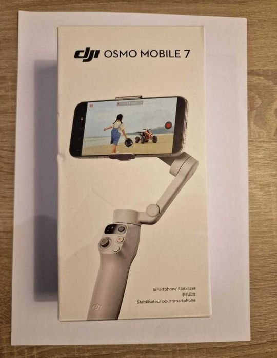 Gimbal Estabilizador DJI Osmo Mobile 7 + Case + Microfone Boya (novo com etiqueta]