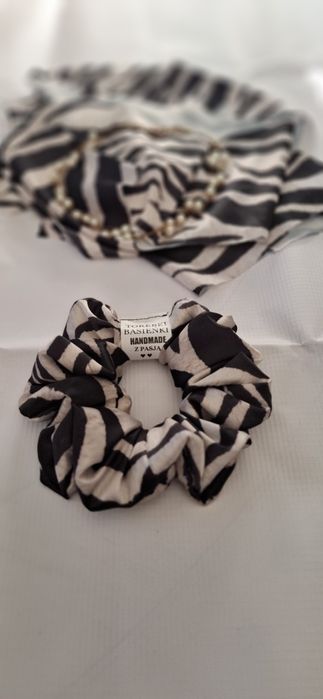 Nowość gumki scrunchies jedwab