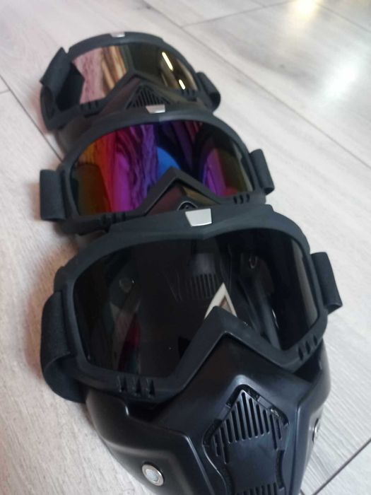 Maska gogle paintball hd uv ochrona oczu okulary