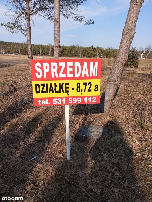 Działka 872m² - Radawa Koguty|spokojna okolica, blisko lasu i rzeki