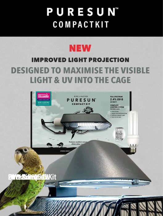 Лампа для птахів Arcadia PureSun Compact Lamp Reflector