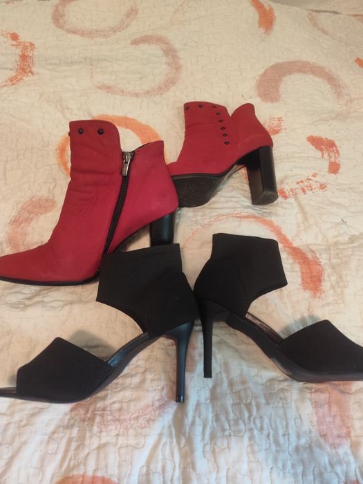 Pudło damskich ubrań L plus buty 39