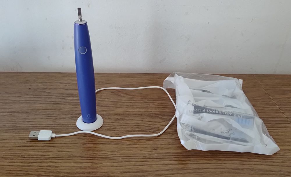 Szczoteczka soniczna Air 2 fioletowa + 6 nowych końcówek