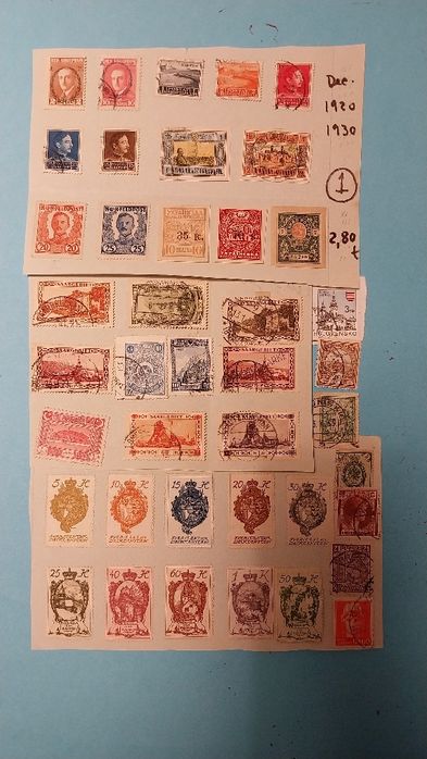 Selos Estrangeiros déc 1900- Vários