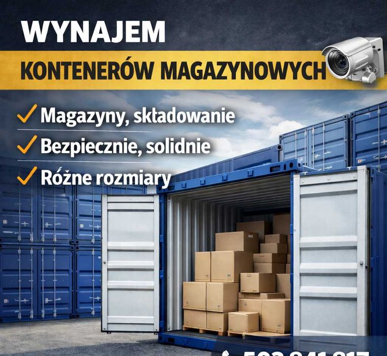 Magazyn Kontener Garaż Schowek elf Storage 30m² suchego miejsca na Twoje Rzeczy do przechowania i szybkiego magazynowania