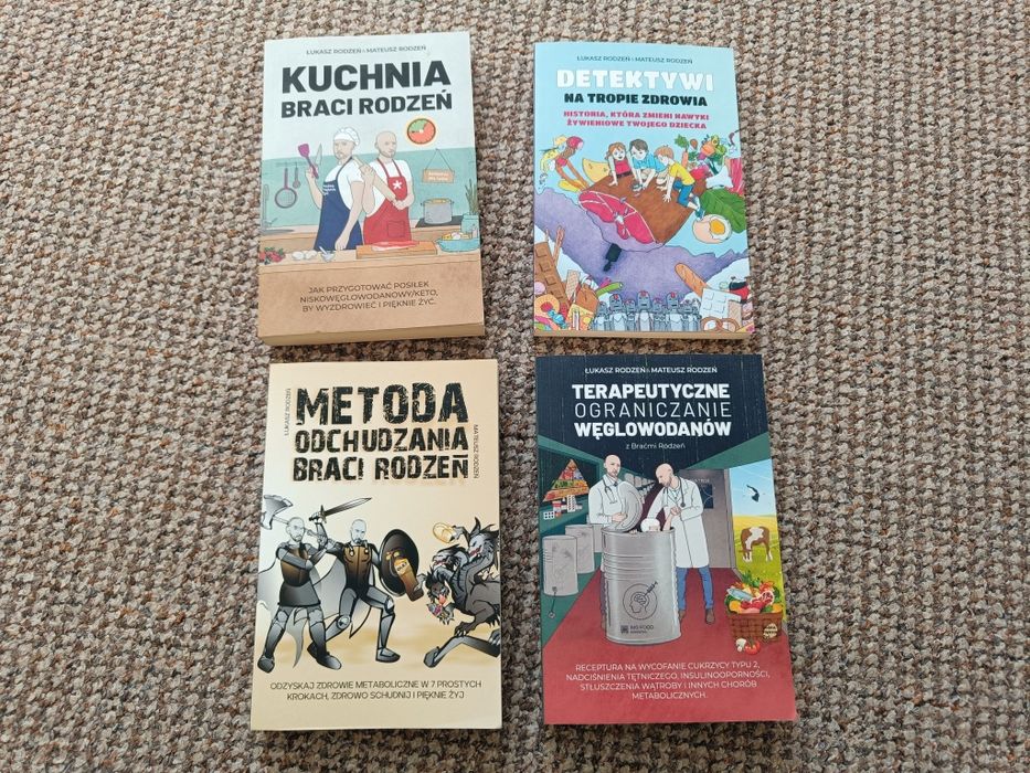Zestaw 4 książki braci Rodzeń odchudzanie dieta