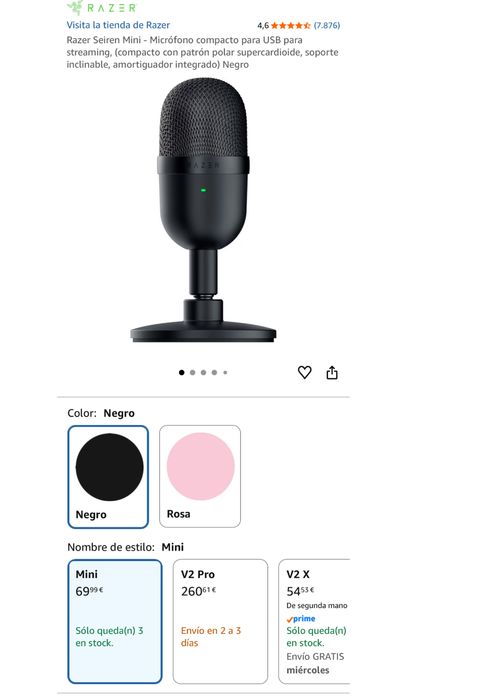Microfone e suporte para microfone