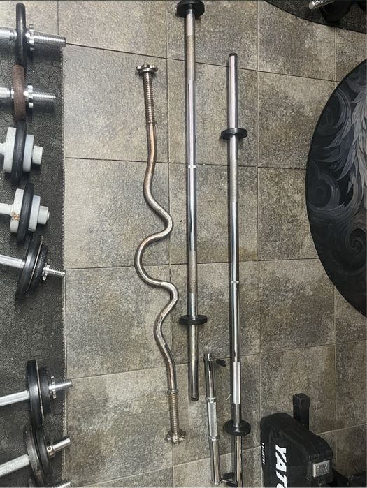 Komplet gryfów/ sztang