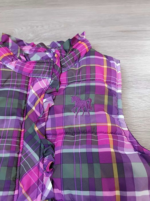 Bezrękawnik kamizelka falbanka krata 'Topolino' 116