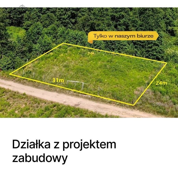 Działka budowlana z projektem domu w Supraślu